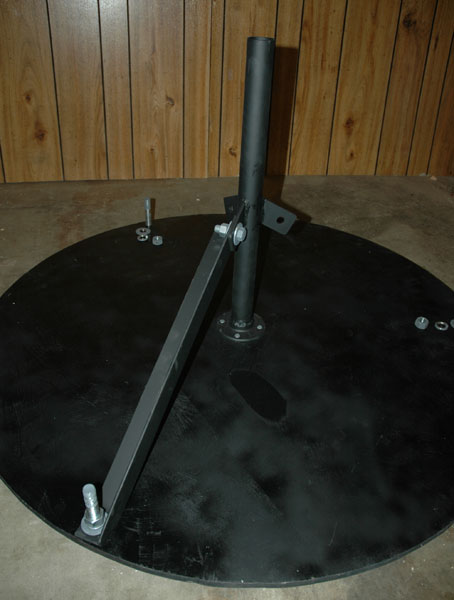 Stand-pipe with one brace attached