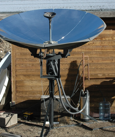 Solar dish still